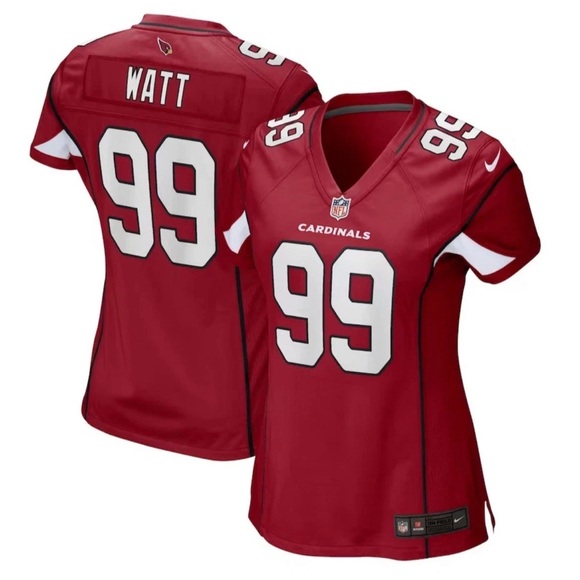 Nike Authentic Arizona Cardinals J.J. Watt #99 NFL Red Jersey Women’s Sz: Medium - Picture 2 of 8